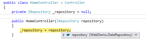 Dependency injection out-of-the-box with ASP.NET 5